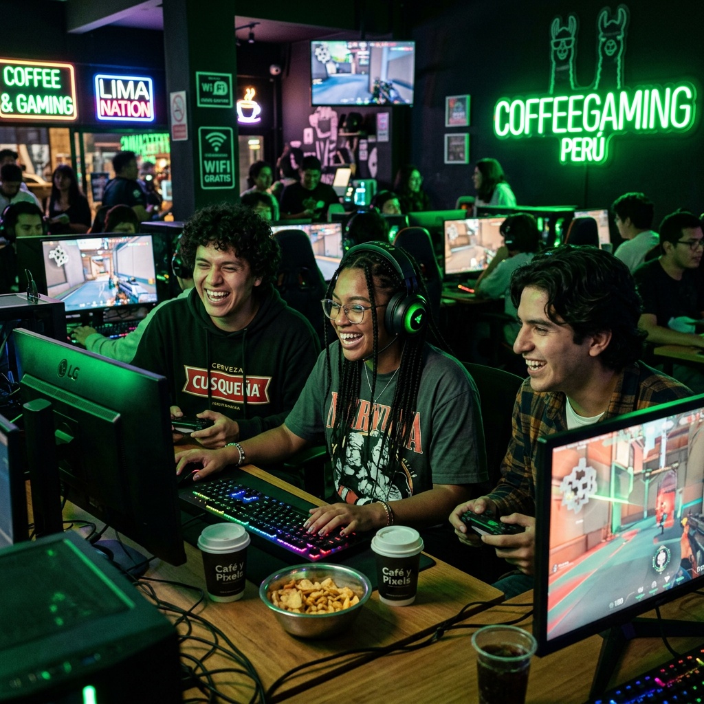 Amigos gaming coffeegaming Lima
