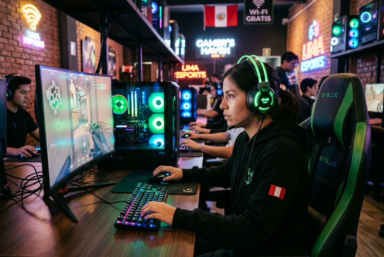 Gamer jugando Lima